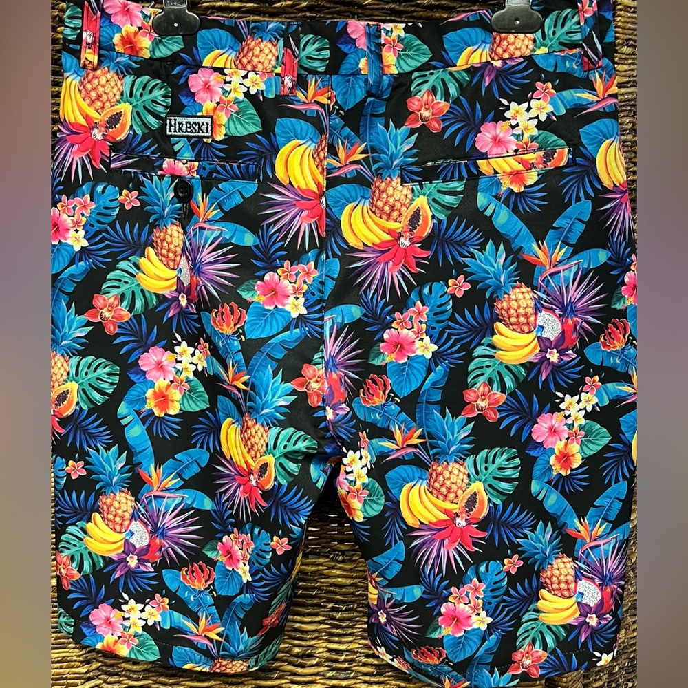 HRASKI- Mens shorts, Tropical Fruit, Size: 32 - Picture 2 of 9